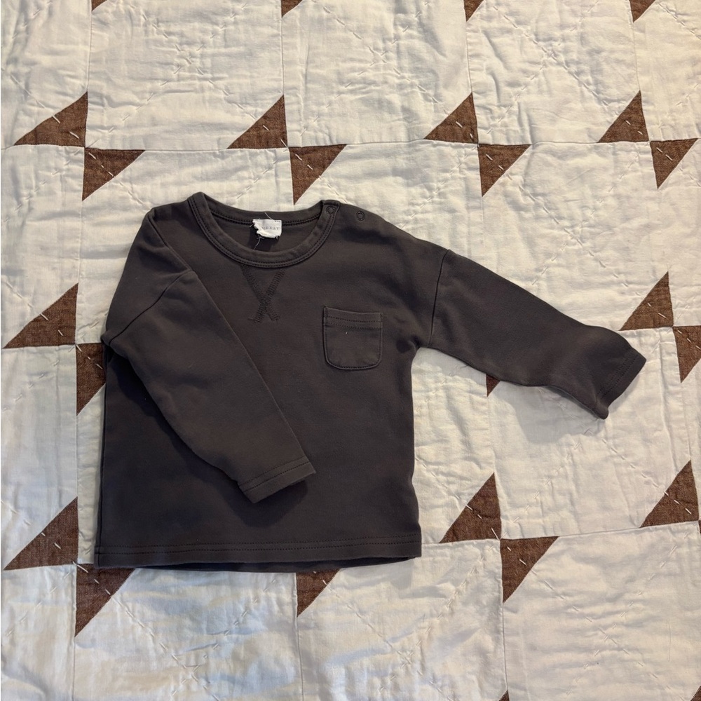 Jamie Kay Charcoal Long Sleeve Tee